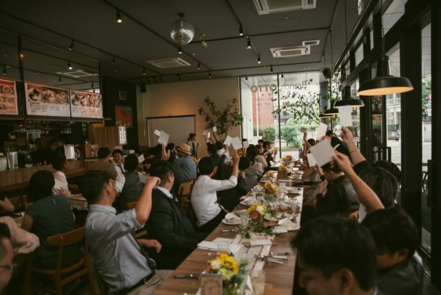 ウェディング,ウェディングパーティ,会費制,1.5次会,パーティ,貸切,友人,サマーウェディング,長崎,出島OTTO,出島