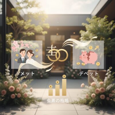 会費制ウェディングのメリット・デメリットと会費の相場 アイキャッチ