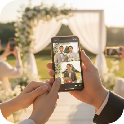 スマホで完結！オンライン打ち合わせ可能な結婚式プロデュース会社の魅力 アイキャッチ